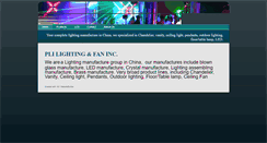 Desktop Screenshot of plilighting.com